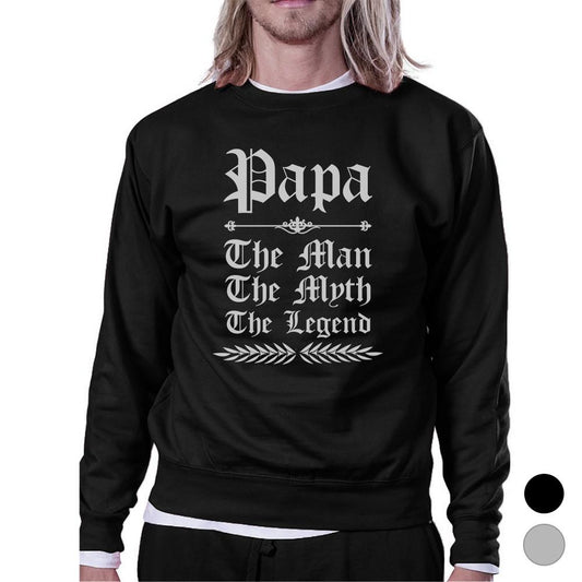 Vintage Gothic Papa Mens/Unisex Fleece Sweatshirt